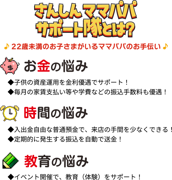 さんしん ママパパサポート隊とは？