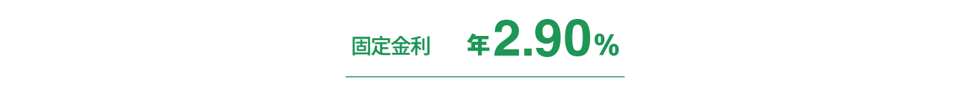 固定金利 年2.90%