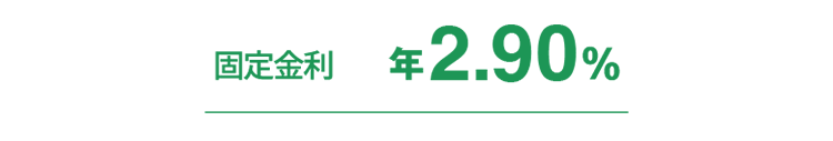 固定金利 年2.90%